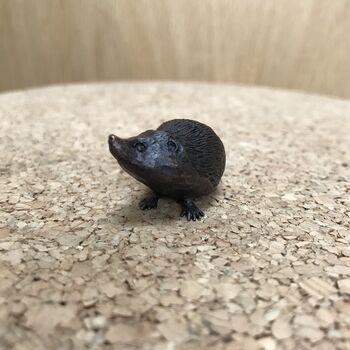 Miniature Bronze Hedgehog Sculpture 8th Anniversary, 5 of 12
