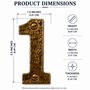 Hammered Brass House Number Plaque, thumbnail 3 of 12