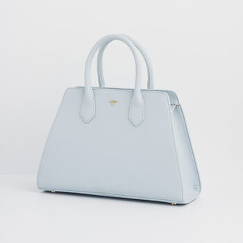 Blue Medium Structured Tote Bag, 6 of 7