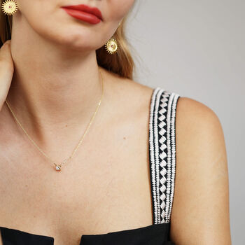 Mama Pendant Necklace With Opal Stone, 2 of 5