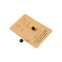 Just Smile Tiger's Eye Earrings On Gift Card, thumbnail 2 of 3