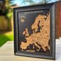 Mini Travel Gift Set Europe Map With Push In Pins And Scrapbook, thumbnail 4 of 8