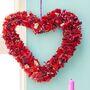 Recycled Fabric Heart Wreath, thumbnail 1 of 2