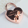Personalised Silver Plated Lovers Padlock, thumbnail 3 of 9