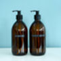 Refillable Amber Glass Bottle With Personalised Label, thumbnail 8 of 11