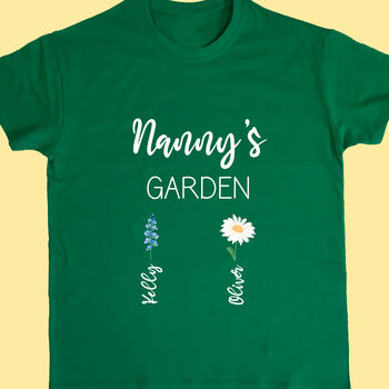 Personalised Mummy's Garden T Shirt, 2 of 8