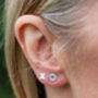 Sterling Silver Mismatch Mini Studs, thumbnail 4 of 12