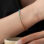 Natural Chakra Bracelet With Seven Gemstones, thumbnail 3 of 7