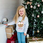 Personalised Kids Little Pudding Christmas Jumper, thumbnail 2 of 3