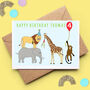 Personalised Jungle Child Birthday Card, thumbnail 1 of 3