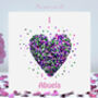Abuela Butterfly I Love Abel Heart Card, Not 3D, thumbnail 1 of 9