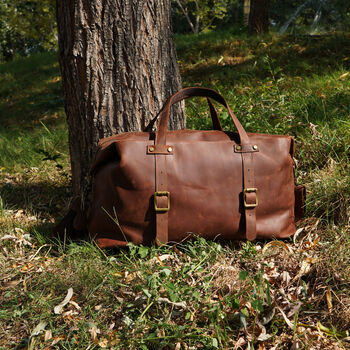 Genuine Leather Boarding Bag For Travelling, 10 of 12