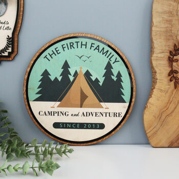 Personalised Family Adventure Wooden Print, 4 of 6