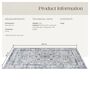 Washable Rug Living Room Carpet Oriental Short Pile Rug, thumbnail 8 of 12