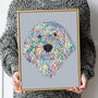 Custom Pet Portrait Personalised Dog Cat Art Gift, thumbnail 2 of 6