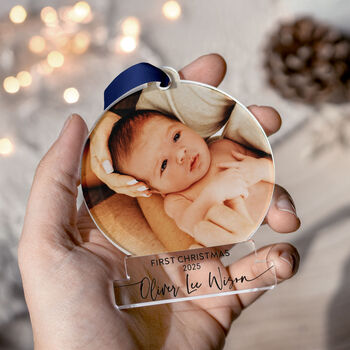 Baby's First Christmas Photo Ornament 2025, 10 of 11