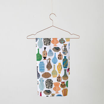 Vases And Ceramics Illustrated Tea Towel, 2 of 4