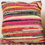 Rag Rug Rainbow Striped Cushion Cover And Inner, thumbnail 4 of 7
