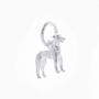 Whippet Silver Dog Charm, thumbnail 3 of 6