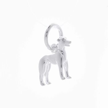 Whippet Silver Dog Charm, 3 of 6