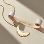 Personalised Large Moon Necklace On Link Chain, thumbnail 1 of 8