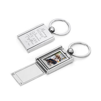 Personalised Home With Mummy Frame Keyring, 6 of 6