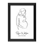 Personalised Line Art Mum To Be Wall Print, thumbnail 8 of 12
