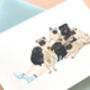 Pug Pile Funny Illustrated Greetings Card, thumbnail 5 of 5