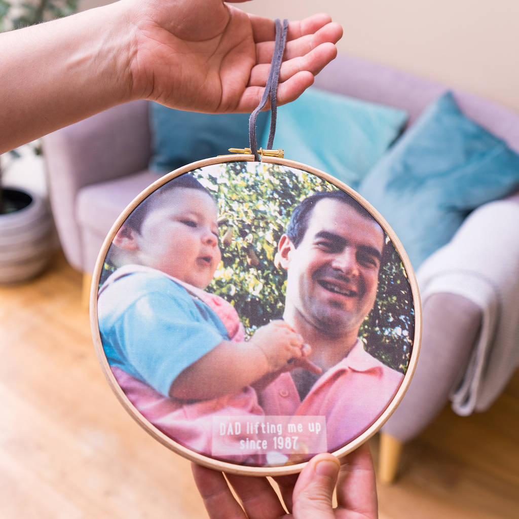 Personalised You Lift Me Up Dad And Me Hoop, 1 of 7