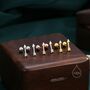 Sterling Silver Tiny Arrow Screw Back Earrings, thumbnail 4 of 10