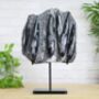 Orthocera Black Marble Bespoke Steel Stand Real Authentic Jurassic Dinosaur Fossil Natural History Interior Design Home Decor Display Gift Ornament, thumbnail 2 of 5