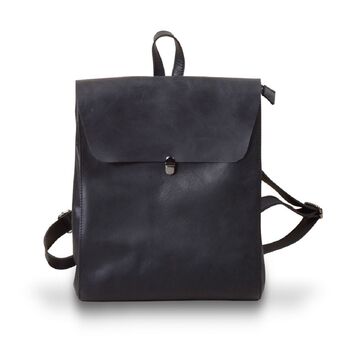 Worn Look Leather Backpack For Ladies, 9 of 12