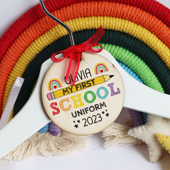 First School Uniform Wooden Tag, 9 of 11