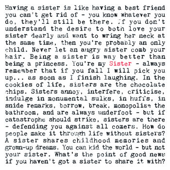 Sister Quotes Ceramic Coaster Gift, 2 of 7