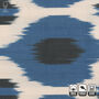 Bohemian Blue, Black And Beige Ikat Cushion Cover, thumbnail 2 of 6