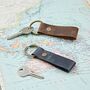 Personalised Buffalo Leather Loop Keyring, thumbnail 2 of 8