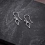 18ct White Gold And Diamond Simply Classic Earrings, thumbnail 5 of 7