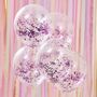 Lilac Confetti Balloons, thumbnail 1 of 2