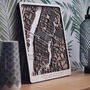 Anniversary Gift. Customisable Multi Layer Wood Map, thumbnail 1 of 6