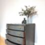 Vintage Serpentine Fronted Four Drawer Chest, thumbnail 5 of 5