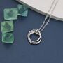 Three Interlocking Circles Pendant Necklace, thumbnail 3 of 12