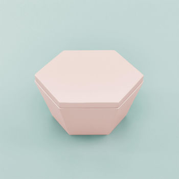 Blush Pink Geo Trinket Box, 3 of 3