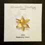 Lily Gold Flower Brooch, 14k Gold Plated, thumbnail 3 of 4