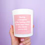 Mother Daughter Gift. Funny Quote Candle, thumbnail 1 of 4