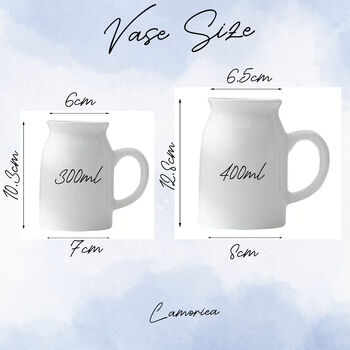 Personalised Flower Vase Ceramic, 2 of 5
