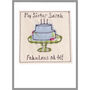 Personalised 21st Birthday Cake Card For Her, thumbnail 7 of 8