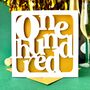 Papercut 100th Birthday Card, thumbnail 2 of 4