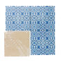 'Blue Turkish Flower' Handprinted Ceramic Tiles, thumbnail 3 of 10