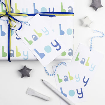 Baby Boy Wrapping Paper Set, 5 of 10