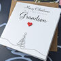 Personalised Handmade Christmas Card For Special Grandson, thumbnail 1 of 4